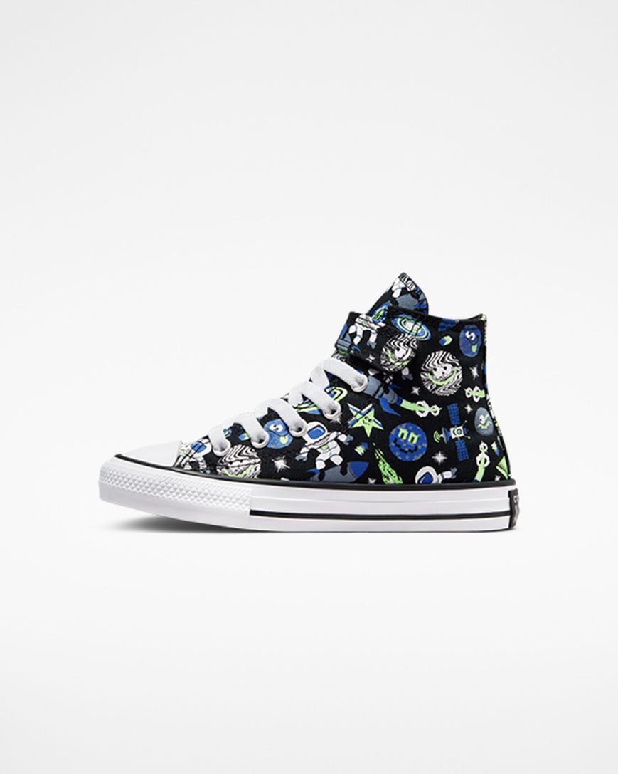 Chlapecké Boty Vysoké Converse Chuck Taylor All Star Easy-On Space Cruiser Černé Blankyt Zelene | CZ JSZN42